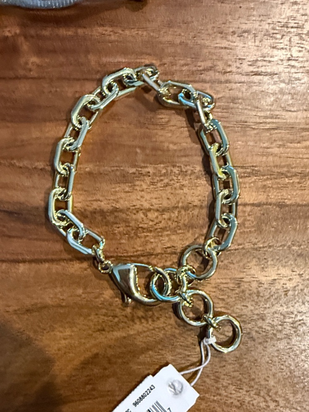 KS Korinne Gold Link Bracelet with Lobster Clasp NWT